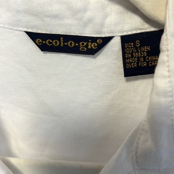 Ecologie 100% Linen Button Down Top Small - Picture 7 of 7